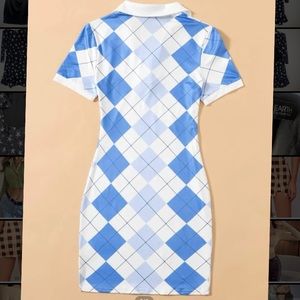 Argyle Bodycon Dress